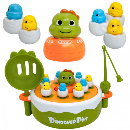 WOOPIE arkadinis žaidimas dinozaurų žvejyba 4in1 katapulta WOOPIE arkadinis žaidimas dinozaurų žvejyba 4in1 katapulta