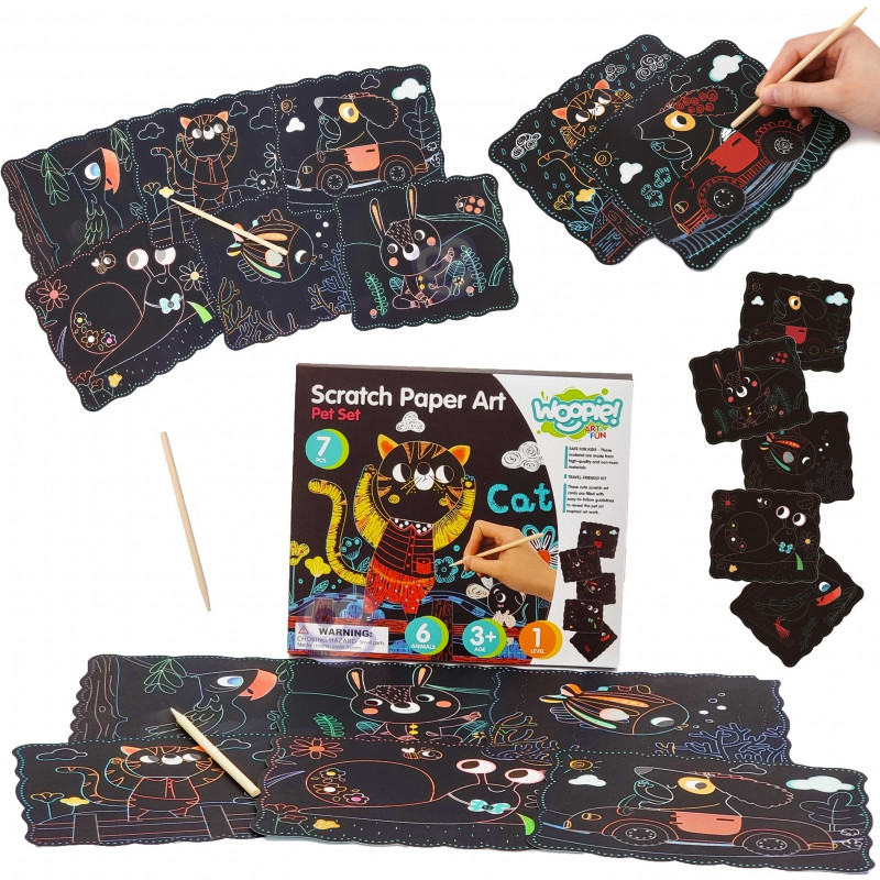 WOOPIE ART&FUN Kūrybiškas nutrinamas rinkinys vaikams 7 vnt.