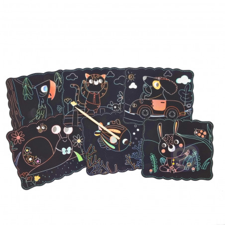 WOOPIE ART&FUN Kūrybiškas nutrinamas rinkinys vaikams 7 vnt. WOOPIE ART&FUN Kūrybiškas nutrinamas rinkinys vaikams 7 vnt.