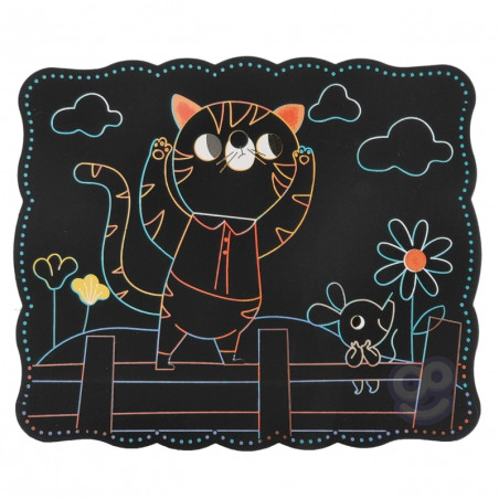 WOOPIE ART&FUN Набор для творчества скретч-картинками для детей 7 предметов.