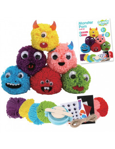 WOOPIE ART&FUN Sukurkite Monster Pom Monster kūrybinį rinkinį