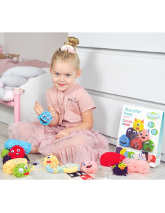 WOOPIE ART&FUN Sukurkite Monster Pom Monster kūrybinį rinkinį 2