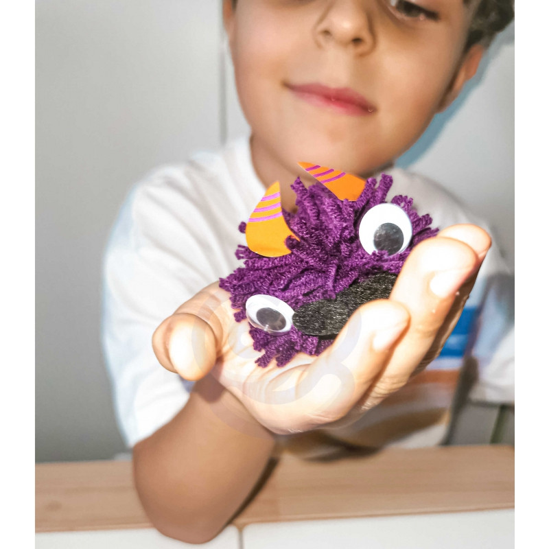 WOOPIE ART&FUN Sukurkite Monster Pom Monster kūrybinį rinkinį