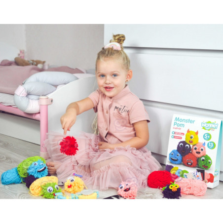 WOOPIE ART&FUN Sukurkite Monster Pom Monster kūrybinį rinkinį WOOPIE ART&FUN Sukurkite Monster Pom Monster kūrybinį rinkinį