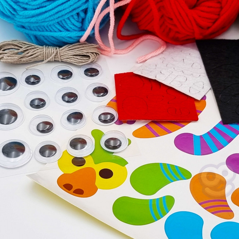 WOOPIE ART&FUN Sukurkite Monster Pom Monster kūrybinį rinkinį