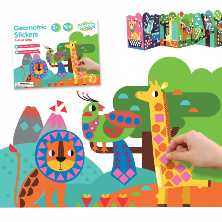 WOOPIE ART&FUN Lipdukų rinkinys Match Shapes and Colors Gyvūnų lipdukas 504 vnt. WOOPIE ART&FUN Lipdukų rinkinys Match Shapes and Colors Gyvūnų lipdukas 504 vnt.