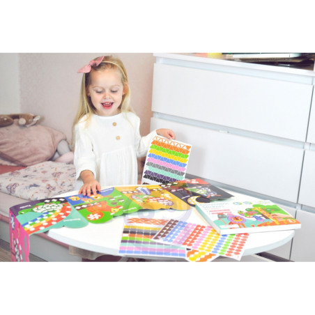 Набор наклеек WOOPIE ART&FUN Сопоставьте формы и цвета, наклейки с животными 504 шт.