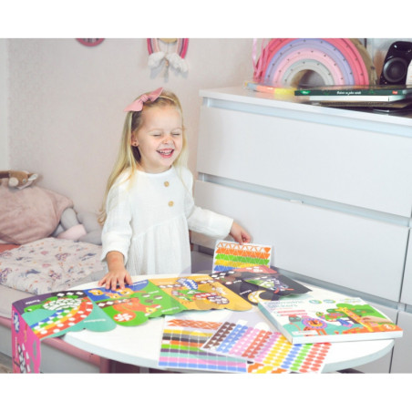 Набор наклеек WOOPIE ART&FUN Сопоставьте формы и цвета, наклейки с животными 504 шт.