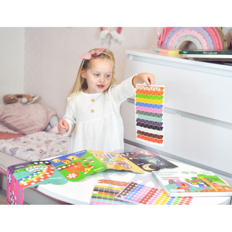 Набор наклеек WOOPIE ART&FUN Сопоставьте формы и цвета, наклейки с животными 504 шт.