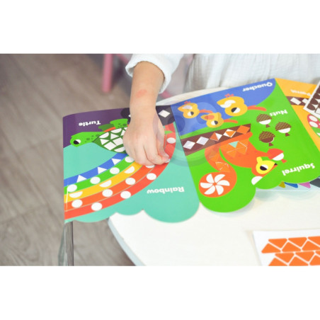 Набор наклеек WOOPIE ART&FUN Сопоставьте формы и цвета, наклейки с животными 504 шт.