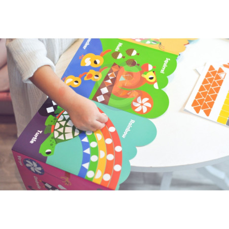 Набор наклеек WOOPIE ART&FUN Сопоставьте формы и цвета, наклейки с животными 504 шт.