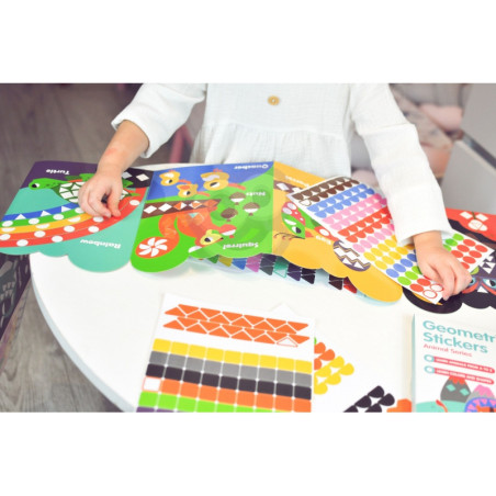 Набор наклеек WOOPIE ART&FUN Сопоставьте формы и цвета, наклейки с животными 504 шт.