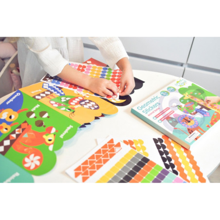 Набор наклеек WOOPIE ART&FUN Сопоставьте формы и цвета, наклейки с животными 504 шт.