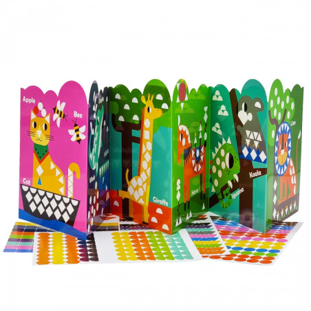 Набор наклеек WOOPIE ART&FUN Сопоставьте формы и цвета, наклейки с животными 504 шт.