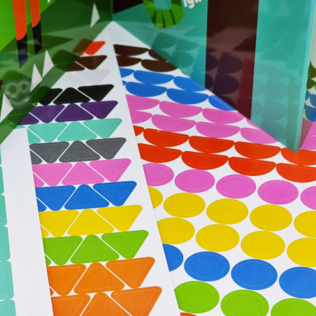 WOOPIE ART&FUN Lipdukų rinkinys Match Shapes and Colors Gyvūnų lipdukas 504 vnt. WOOPIE ART&FUN Lipdukų rinkinys Match Shapes and Colors Gyvūnų lipdukas 504 vnt.