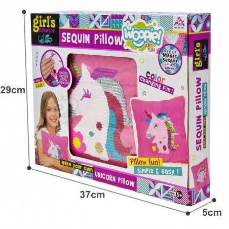 WOOPIE ART&FUN kūrybinis rinkinys vienaragio pagalvėlė WOOPIE ART&FUN kūrybinis rinkinys vienaragio pagalvėlė