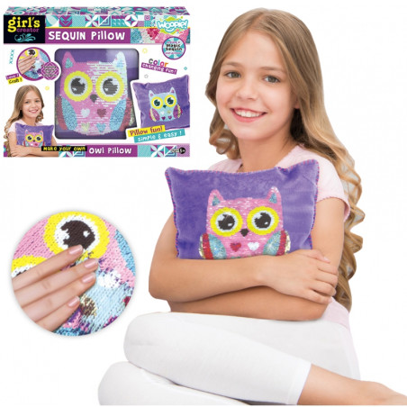 WOOPIE ART&FUN kūrybinis rinkinys pagalvė pelėdų dekoravimui WOOPIE ART&FUN kūrybinis rinkinys pagalvė pelėdų dekoravimui