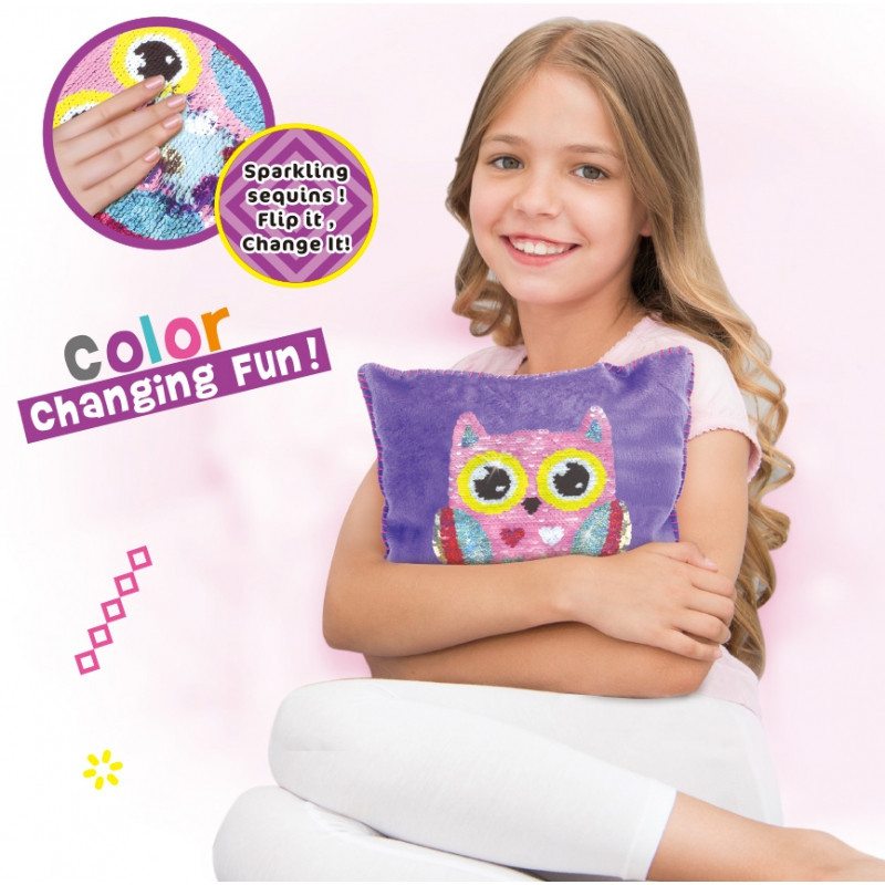 WOOPIE ART&FUN kūrybinis rinkinys pagalvė pelėdų dekoravimui