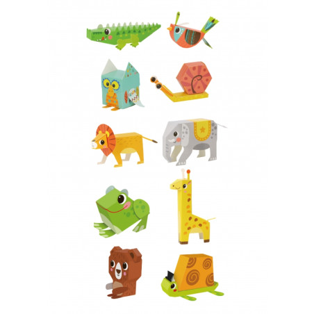 WOOPIE ART & FUN Origami 3D "pasidaryk pats" kūrybinis rinkinys 10 naminių gyvūnėlių WOOPIE ART & FUN Origami 3D "pasidaryk pats" kūrybinis rinkinys 10 naminių gyvūnėlių