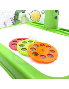 WOOPIE piešimo lentos dinozaurų projektorius + žymekliai 2