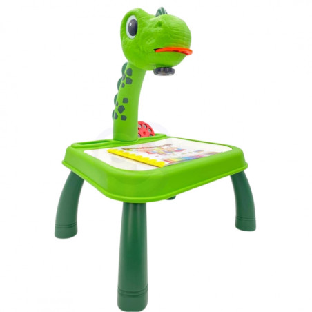WOOPIE piešimo lentos dinozaurų projektorius + žymekliai WOOPIE piešimo lentos dinozaurų projektorius + žymekliai