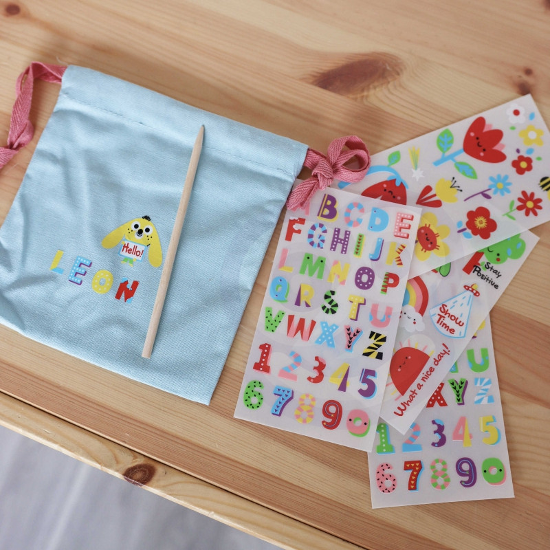 WOOPIE ART&FUN kūrybinis rinkinys Magic rankinė + lipdukai dekoravimui virš 109 vnt. (5 VNT.)