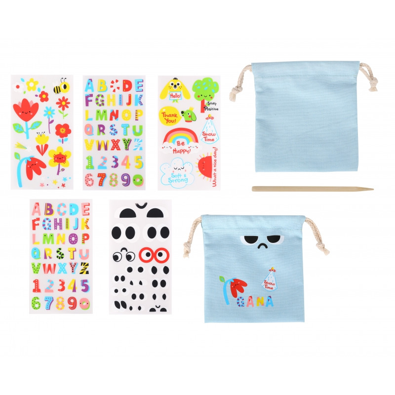 WOOPIE ART&FUN kūrybinis rinkinys Magic rankinė + lipdukai dekoravimui virš 109 vnt. (5 VNT.)