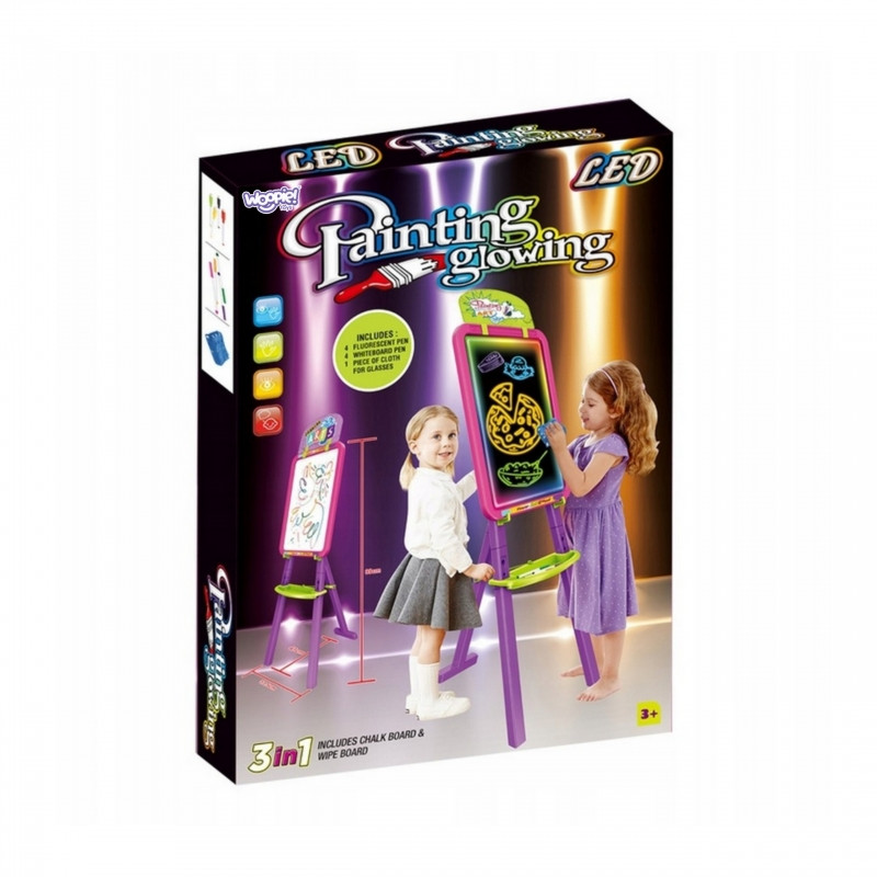 WOOPIE 3in1 lentos magnetinis sauso ištrynimo šviesos dažymas
