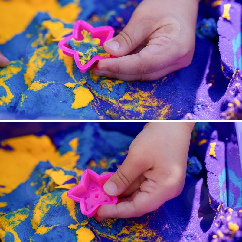 WOOPIE Kinetinio smėlio komplektas su formelėmis