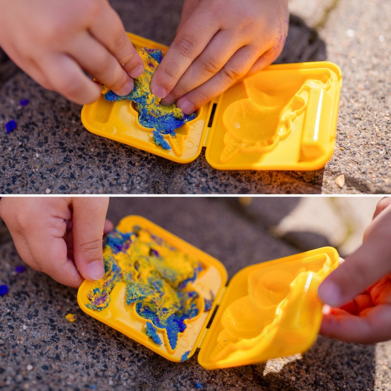 WOOPIE Kinetinio smėlio komplektas su formelėmis