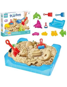 Набор для приготовления кинетического песка WOOPIE 0,5 кг с формочками