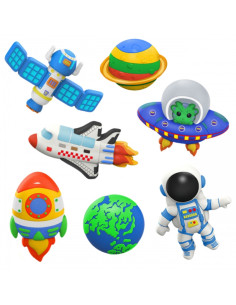 WOOPIE "pasidaryk pats" dažų kūrybinis rinkinys Padarykite gipso liejimo figūrėles ir dažus - Space Kit 2