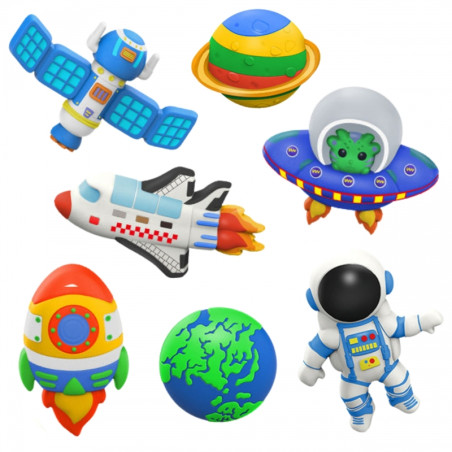 WOOPIE "pasidaryk pats" dažų kūrybinis rinkinys Padarykite gipso liejimo figūrėles ir dažus - Space Kit WOOPIE "pasidaryk pats" dažų kūrybinis rinkinys Padarykite gipso liejimo figūrėles ir dažus - Space Kit