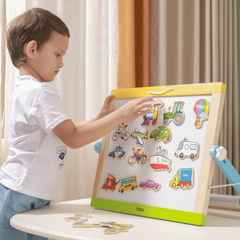 Набор деревянных магнитов для машин VIGA