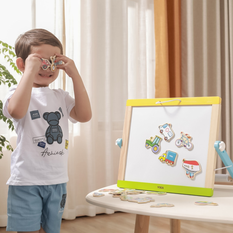 Набор деревянных магнитов для машин VIGA