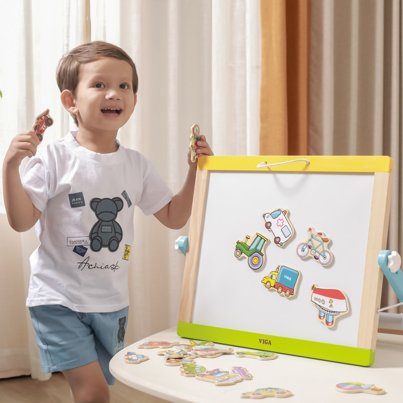 Набор деревянных магнитов для машин VIGA