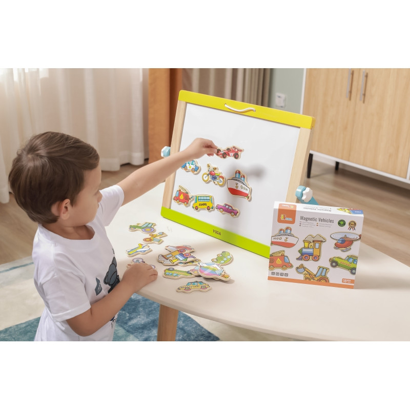 Набор деревянных магнитов для машин VIGA