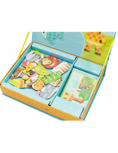 CLASSIC WORLD Магнитный пазл Животные Настольные кубики Пазл для развития памяти 60 шт. 2