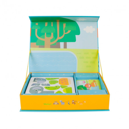 CLASSIC WORLD Магнитный пазл Животные Настольные кубики Пазл для развития памяти 60 шт.