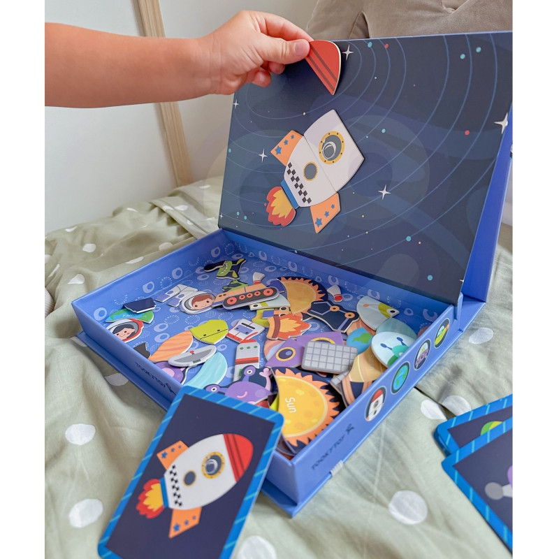 TOOKY TOY magnetinis galvosūkis erdvės dėlionė