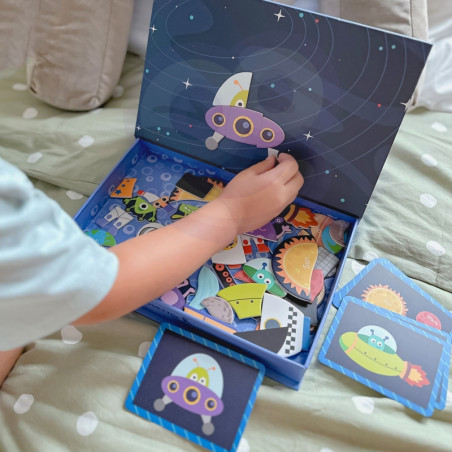 TOOKY TOY magnetinis galvosūkis erdvės dėlionė TOOKY TOY magnetinis galvosūkis erdvės dėlionė