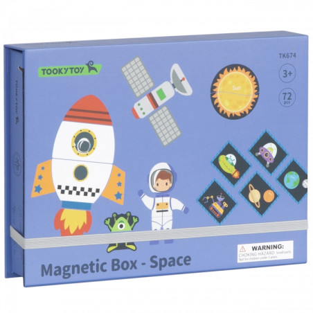 TOOKY TOY magnetinis galvosūkis erdvės dėlionė TOOKY TOY magnetinis galvosūkis erdvės dėlionė