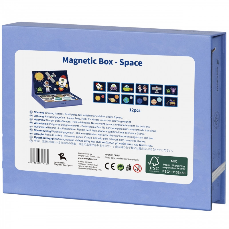 TOOKY TOY magnetinis galvosūkis erdvės dėlionė