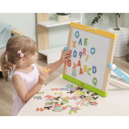 Набор деревянных магнитов VIGA «Буквы и цифры»