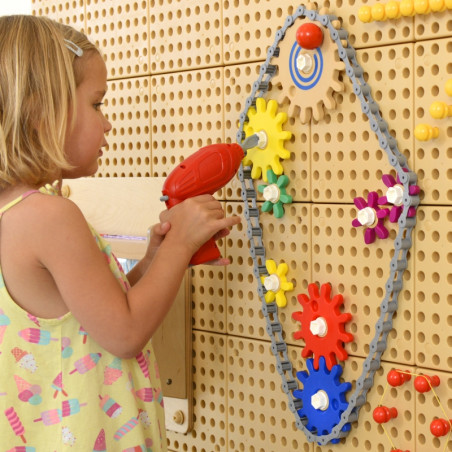 MASTERKIDZ Koła Zębate Zbuduj Własny Mechanizm - Tablica Naukowo-Kreatywna STEM MASTERKIDZ Koła Zębate Zbuduj Własny Mechanizm - Tablica Naukowo-Kreatywna STEM