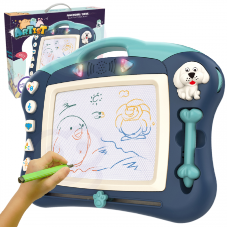 WOOPIE Znikopis Interaktywna Tablica Magnetyczna Tablet Graficzny Muzyka Swiatło Niebieski WOOPIE Znikopis Interaktywna Tablica Magnetyczna Tablet Graficzny Muzyka Swiatło Niebieski