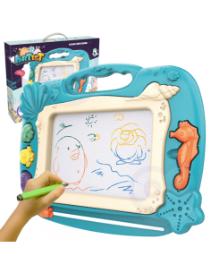 WOOPIE žymeklis magnetinė lenta spalvingi antspaudai vandenyno motyvas žalia