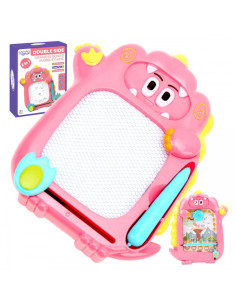 WOOPIE Znikopis magnetinė lenta 2in1 arkadinis žaidimas Pinball Flipper Pink