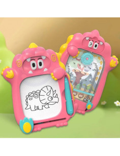 WOOPIE Znikopis magnetinė lenta 2in1 arkadinis žaidimas Pinball Flipper Pink 2