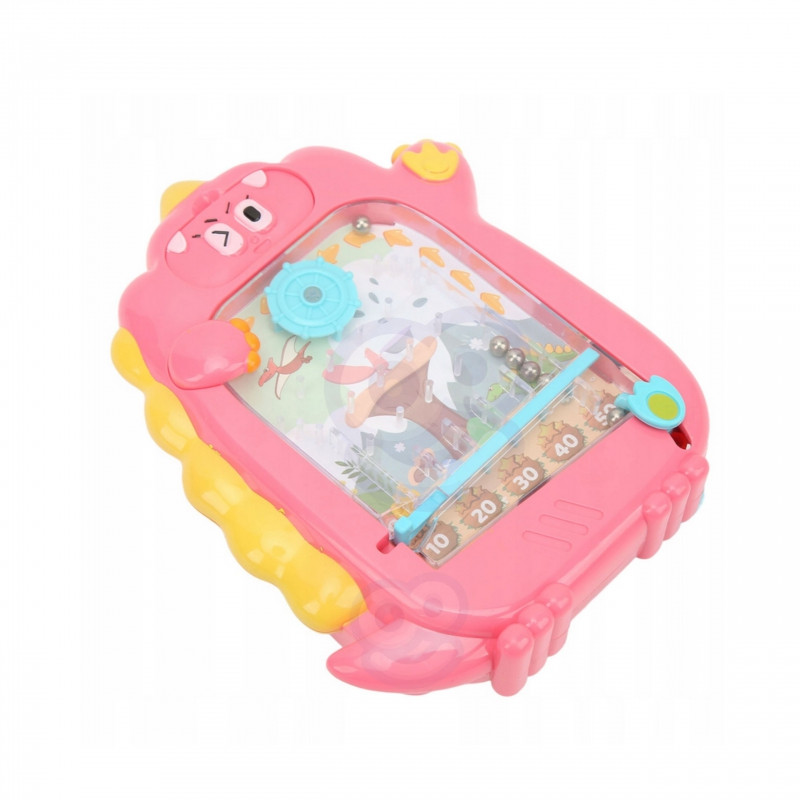 WOOPIE Znikopy Магнитная доска 2-в-1 Аркадная игра Pinball Flipper Розовый